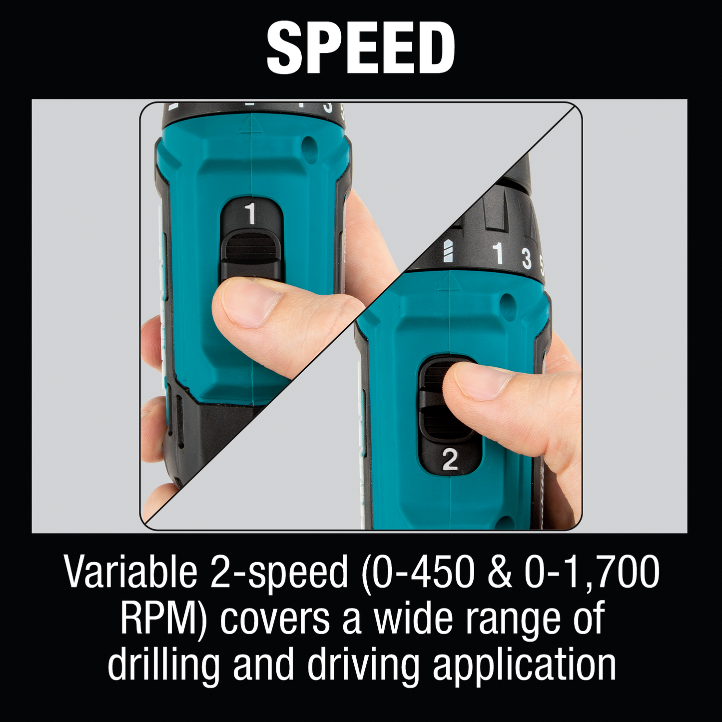 Makita FD09Z 12V max CXT® Lithium‘Ion Cordless 3/8" Driver‘Drill, Tool Only