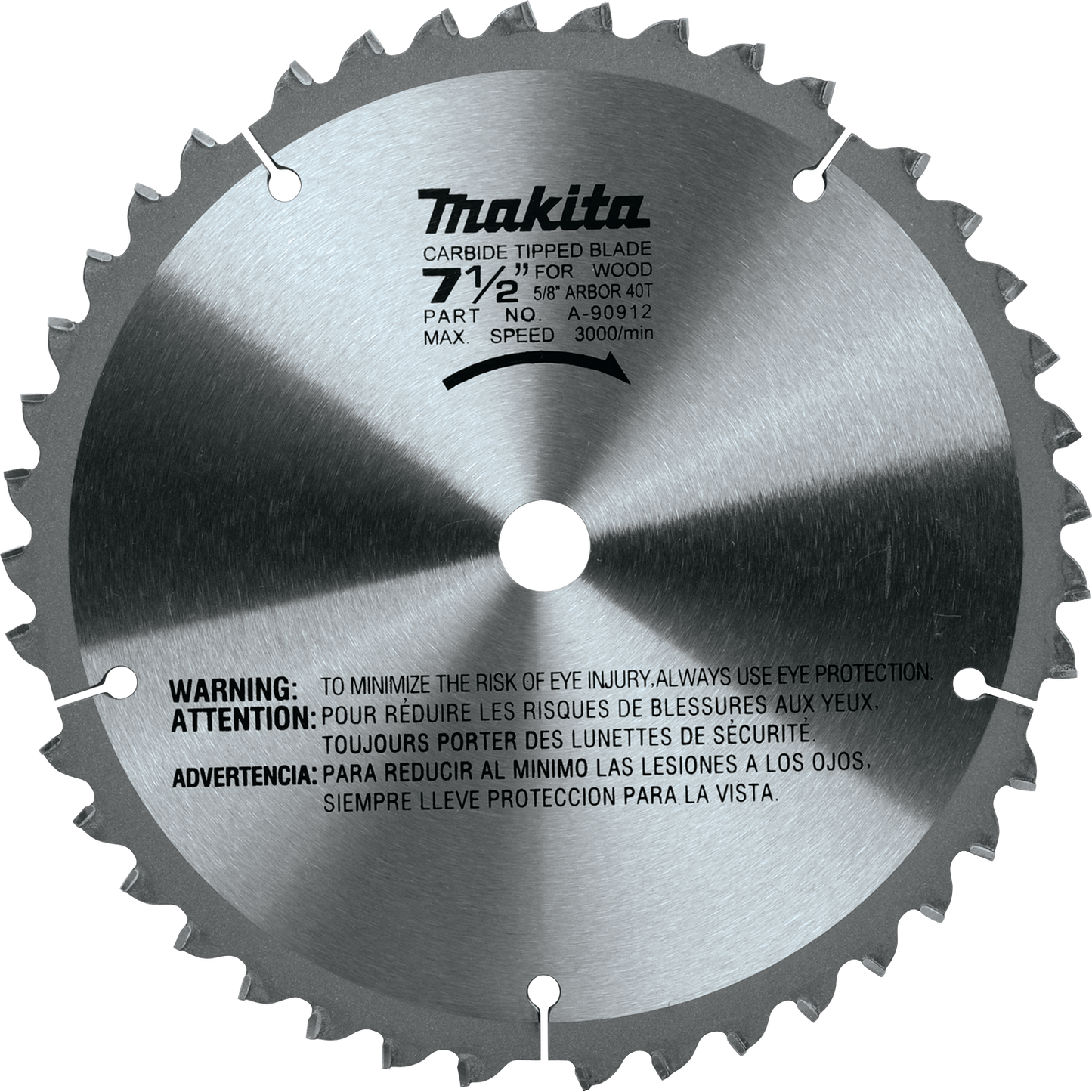 Makita A-90912 7‘1/2" 40T Carbide‘Tipped Miter Saw Blade