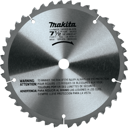 Makita A-90912 7‘1/2" 40T Carbide‘Tipped Miter Saw Blade