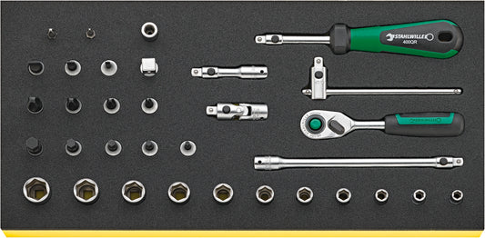 Stahlwille 96830365 TCS 40/41/44/8 QR Quickrelease Socket Set 1/4&Quot;