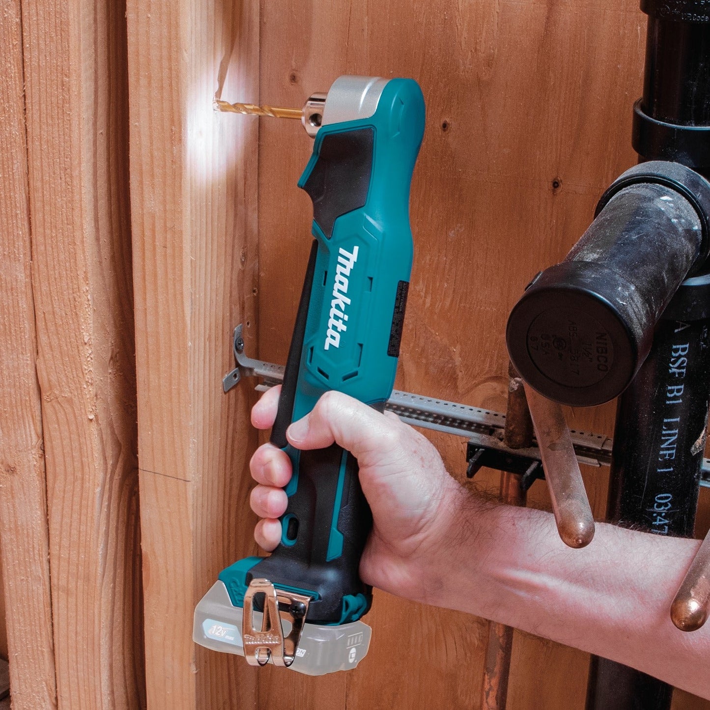 Makita AD03Z 12V max CXT® Lithium‘Ion Cordless 3/8" Right Angle Drill, Tool Only