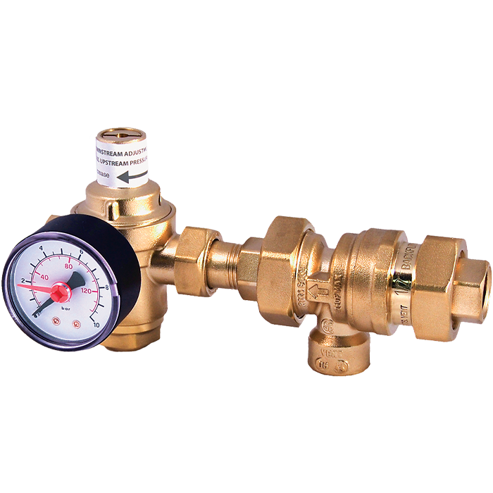Legend Valves 800-841 1/2" Forged Brass Auto-Fill with Pressure Gauge