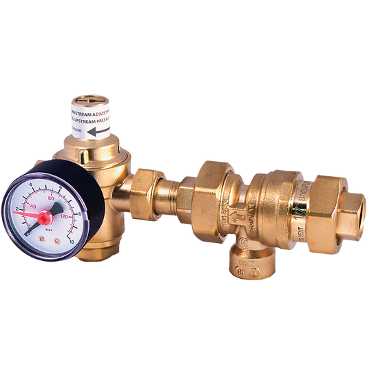 Legend Valves 800-842 1/2" Forged Brass Auto-Fill with Pressure Gauge