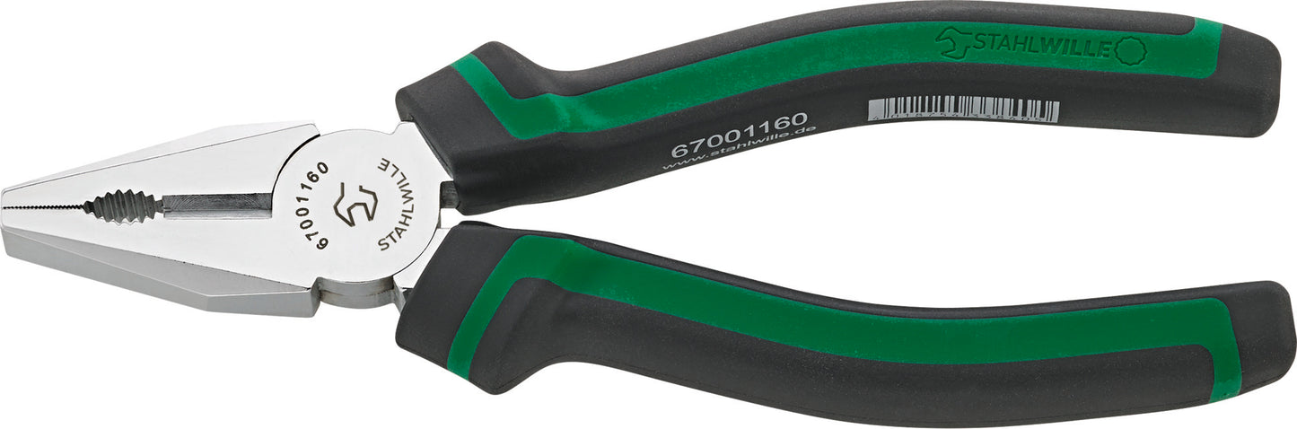 Stahlwille 67001160 6700 KOMBIZANGE 160, VERCHR, 2K-GRIFF Combination Pliers