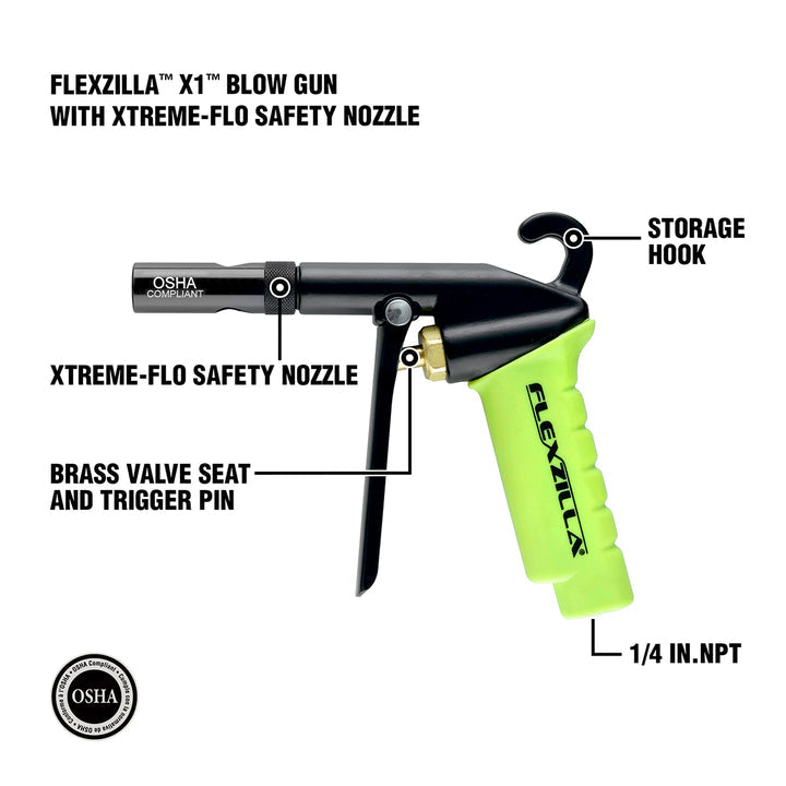 FlexZilla AG1502FZ Blow Gun with Xtreme-Flo Safety Nozzle