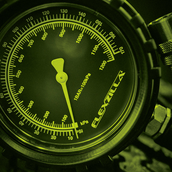 FlexZilla AL2025FZ-2 Inflator Kit with Flexzilla Air Hose 3' and 15' Extensions, Lock-On Chuck