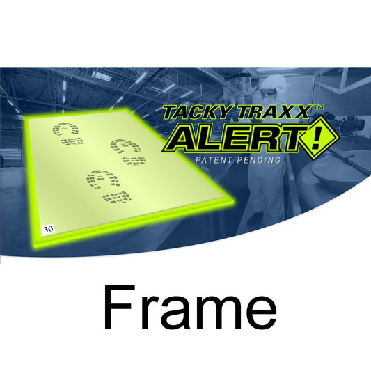 SOS Cleanroom TTFT-ALERT Tacky Traxx 24" x 31" Alert! Glowing Edge Frame (FRAME ONLY)