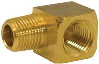 Jones Stephens P11042 1/4" x 1/8" Yellow Brass Hex Bushing