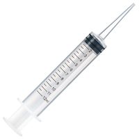 Globe Scientific 159012 Transfer Syringe 12cc (12mL) Printed Graduations Straight Tip 50/Bag