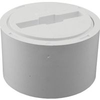 Jones Stephens C61034 3" x 4" PVC Fit-Flush Cleanout with 3" IPS Countersunk Plug