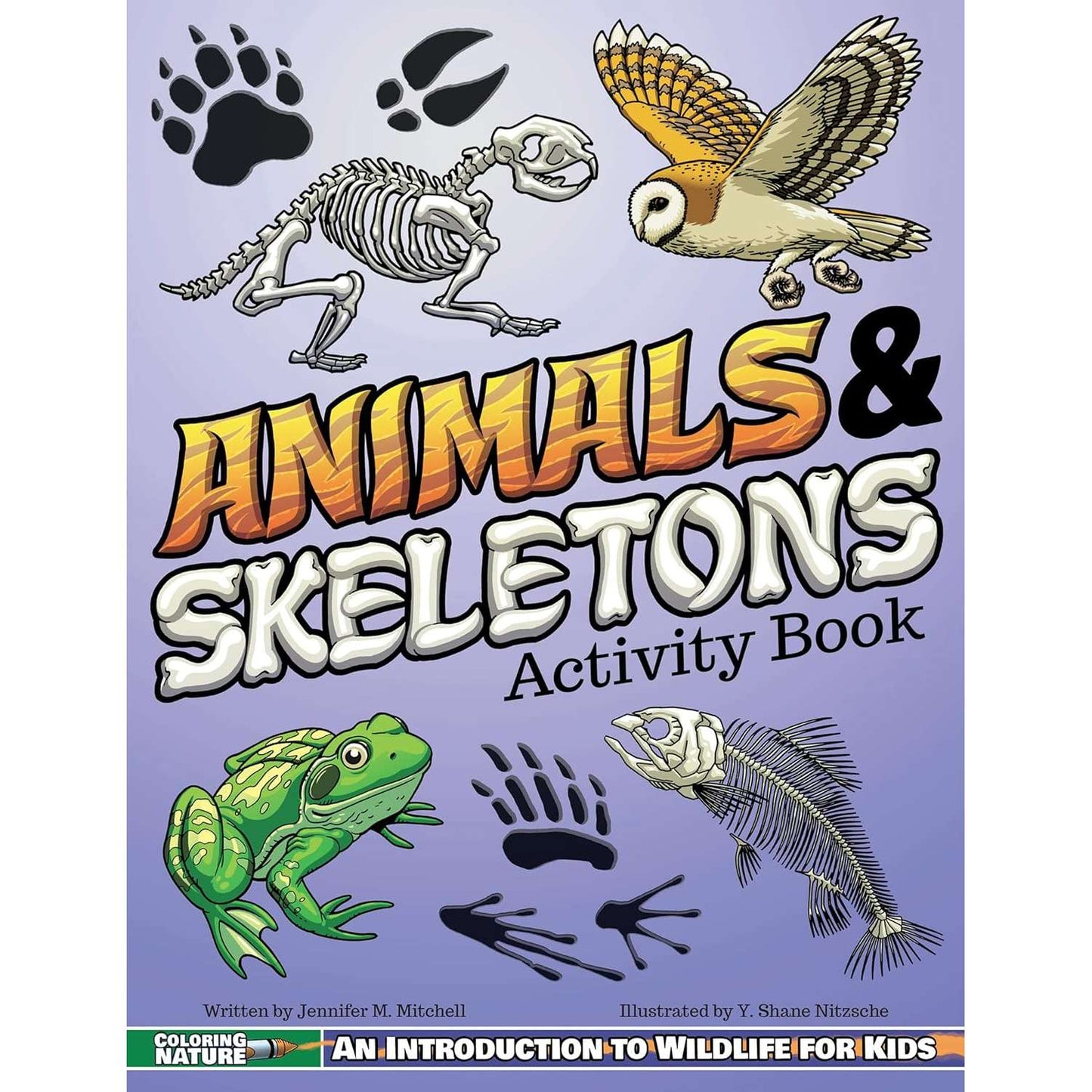 Paradise Clay AVK139 Animals & Skeletons Activity Book: An Introduction to Wildlife for Kids - Book