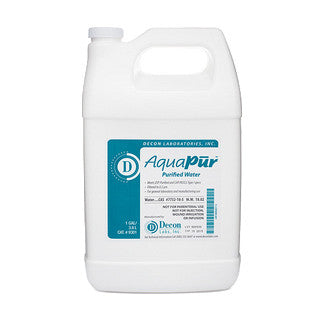 SOS Cleanroom AquaPur 9301 Purified Water (1 Gallon Bottle, 4/Case)