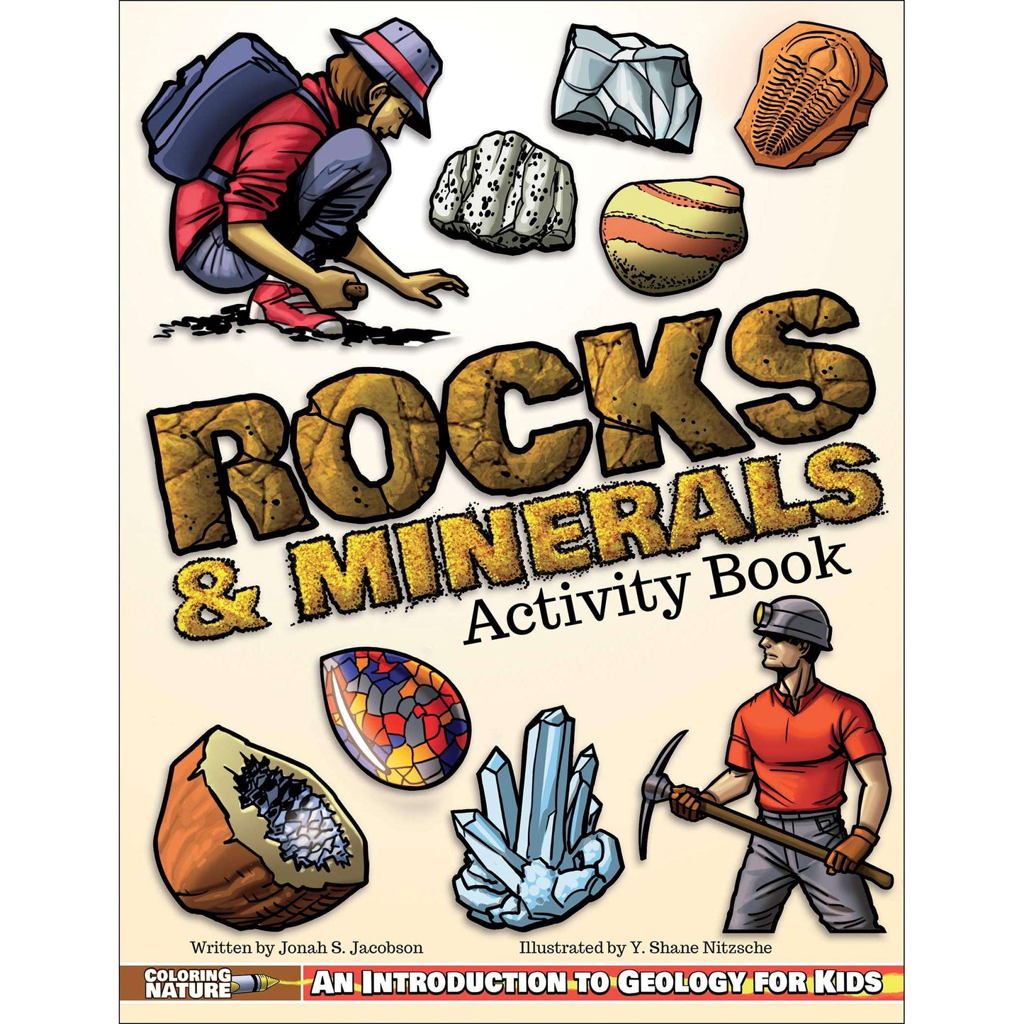 Paradise Clay AVK105 Rocks & Minerals Activity Book: An Introduction to Geology for Kids - Book
