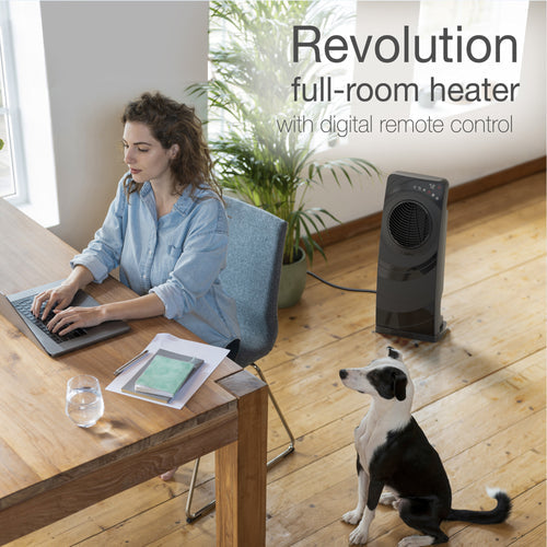 Lasko CC23630 Elite Collection Revolution Ceramic Space Heater with Remote, Black