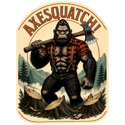 Paradise Clay IHS102 Axesquatch - Vinyl Sticker (1 STICKER)