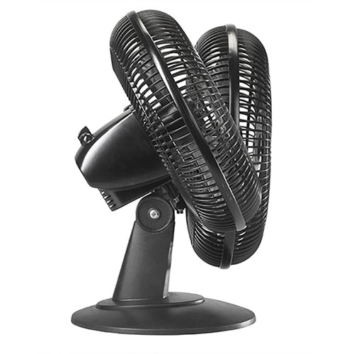 Lasko 2017 12" 3-Speed Oscillating Table Fan with Tilt-back, Black