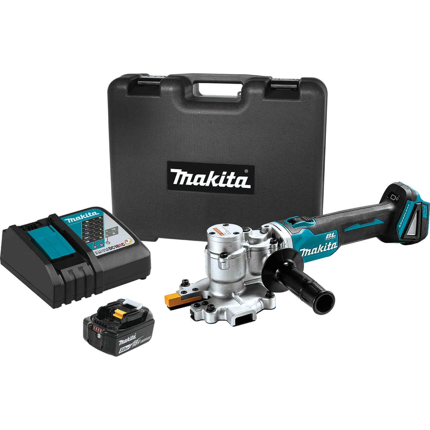 Makita XCS06T1 18V LXT® Lithium‘Ion Brushless Cordless Steel Rod Flush‘Cutter Kit (5.0Ah)