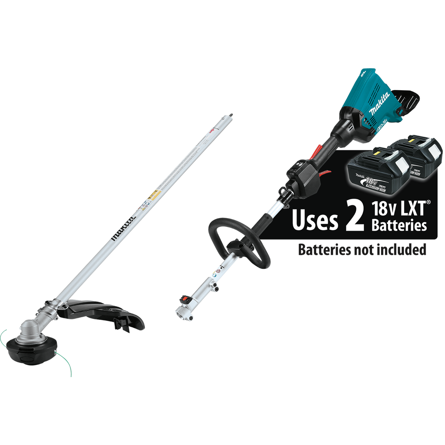 Makita XUX01ZM5 36V (18V X2) LXT® Brushless Couple Shaft Power Head with String Trimmer Attachment, Tool Only