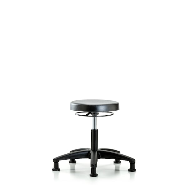 Blue Ridge Ergonomics PDHSO-RG-RG Polyurethane Stool - Desk Height with Stationary Glides