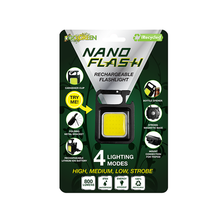 GoGreen Power GG-NANOFLASH Mini  Rechargeable 800 Lumen Work light