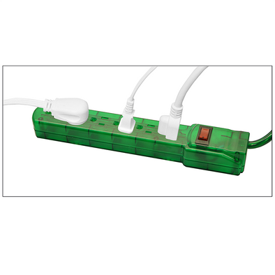 GoGreen Power GG-16103MDB Designer Series, 6 Outlet Translucent Blue Surge Protector