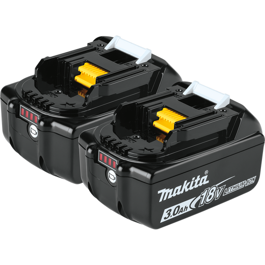 Makita BL1830B-2 18V LXT® Lithium‘Ion 3.0Ah Battery, 2/pk