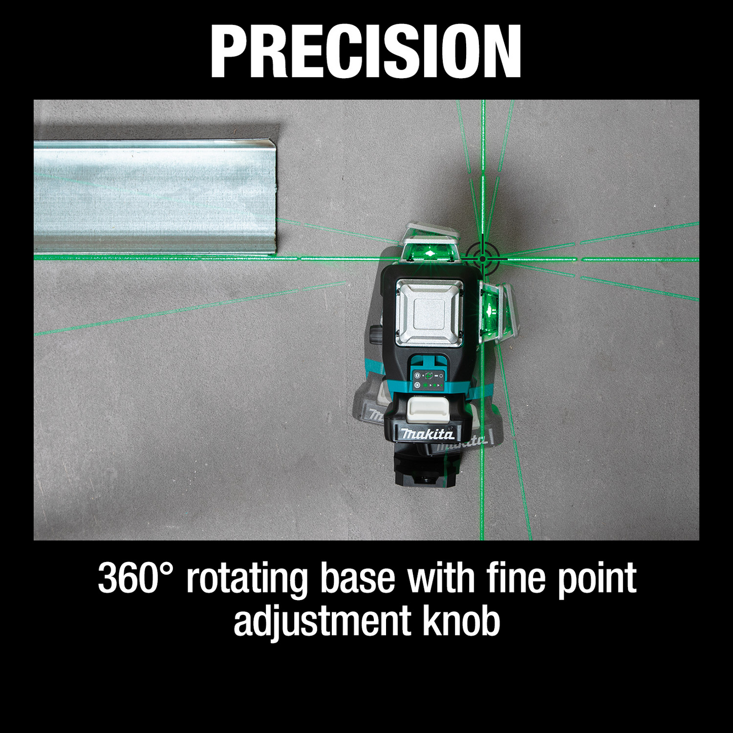 Makita SK700GDNAJ 12V max CXT® Lithium‘Ion Cordless Self‘Leveling 360° 3‘Plane Green Laser Kit (2.0Ah)