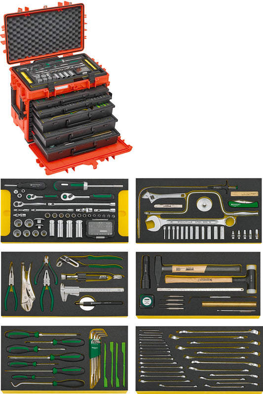 Stahlwille 98814930 13214/1 WT/LR Line Maintenance Set In Tool Trolley No. 13217