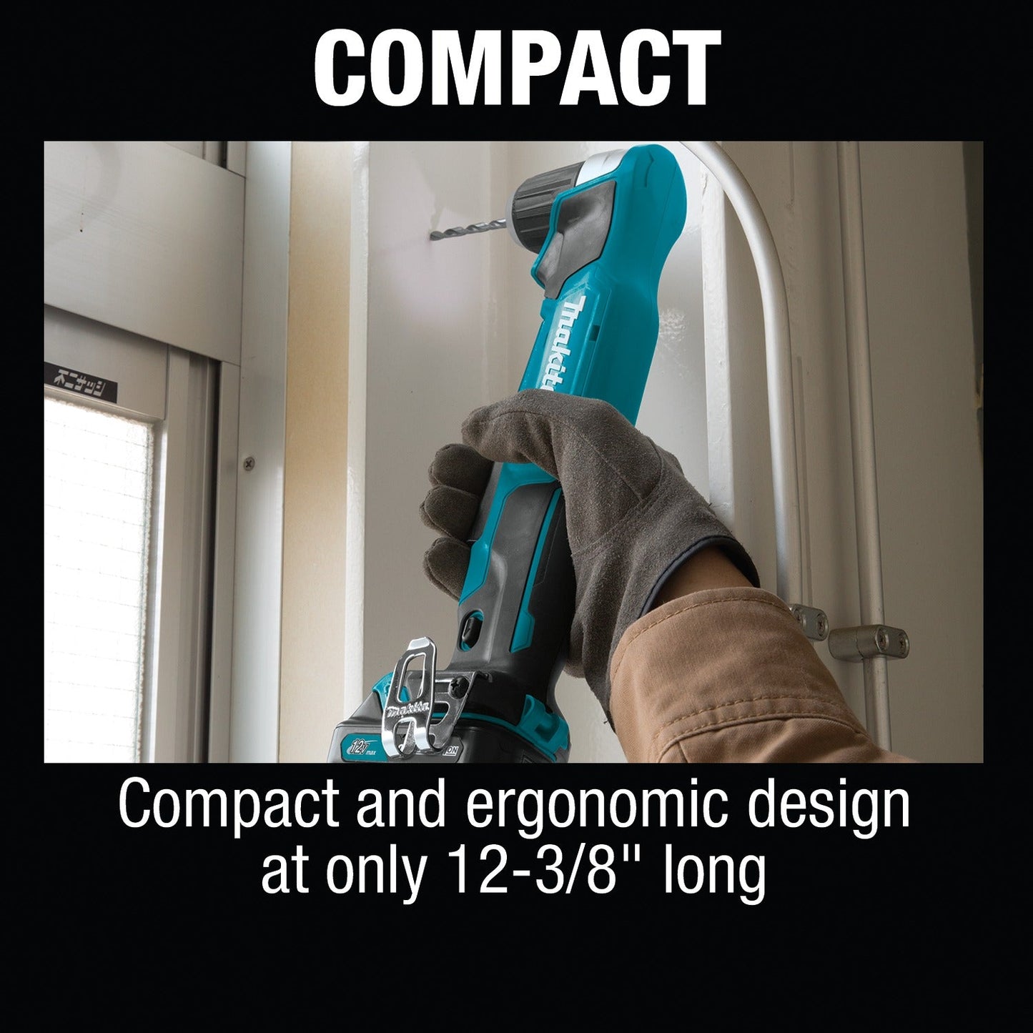 Makita AD04R1 12V max CXT® Lithium‘Ion Cordless 3/8" Right Angle Drill Kit (2.0Ah)