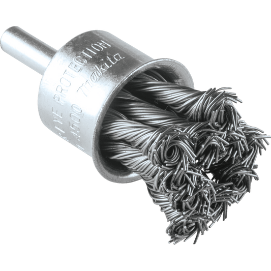 Makita B-63052 1" Knot Wire End Brush, 1/4" Straight Shank