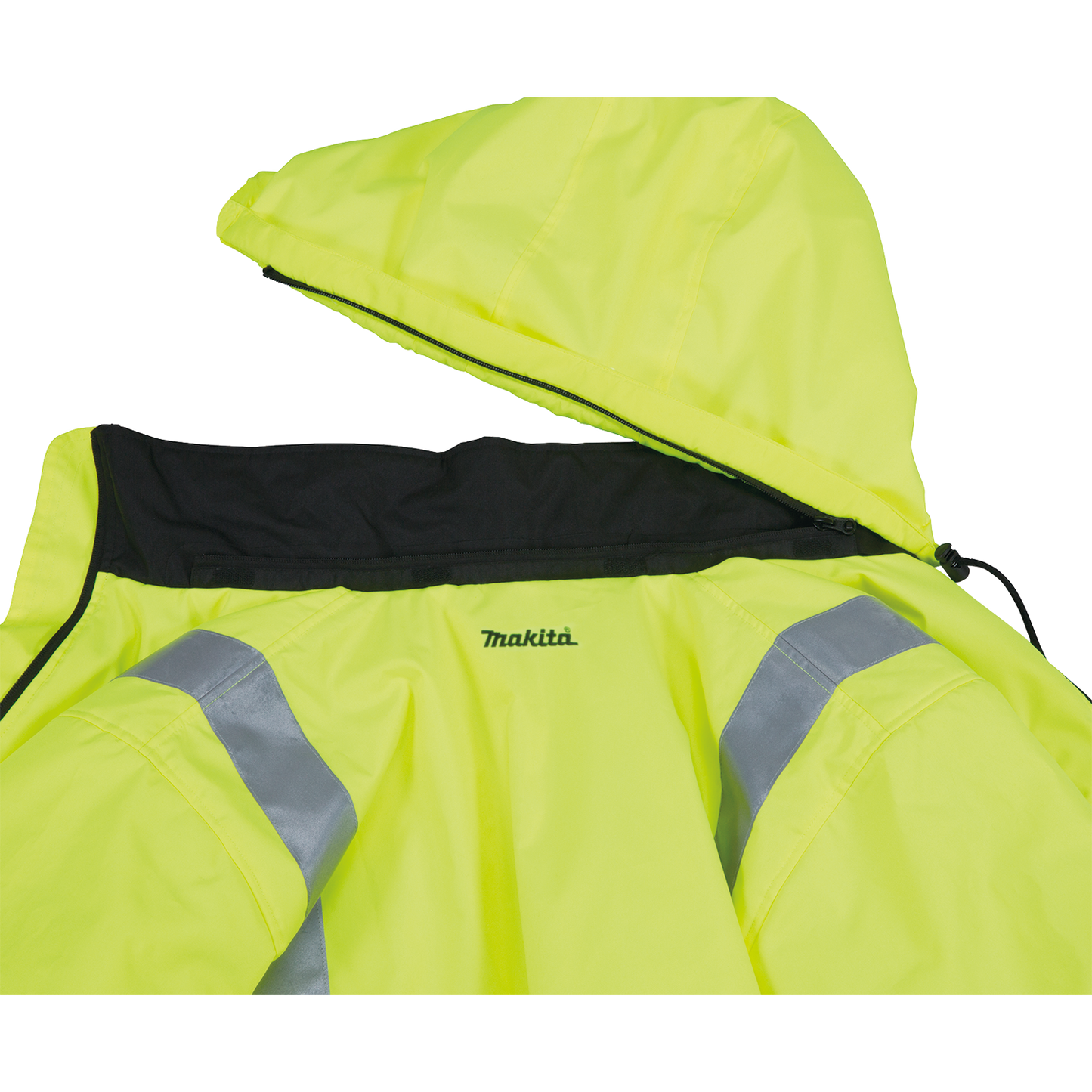 Makita DCJ206ZL 18V LXT® Lithium‘Ion Cordless High Visibility Heated Jacket, Jacket Only (L)