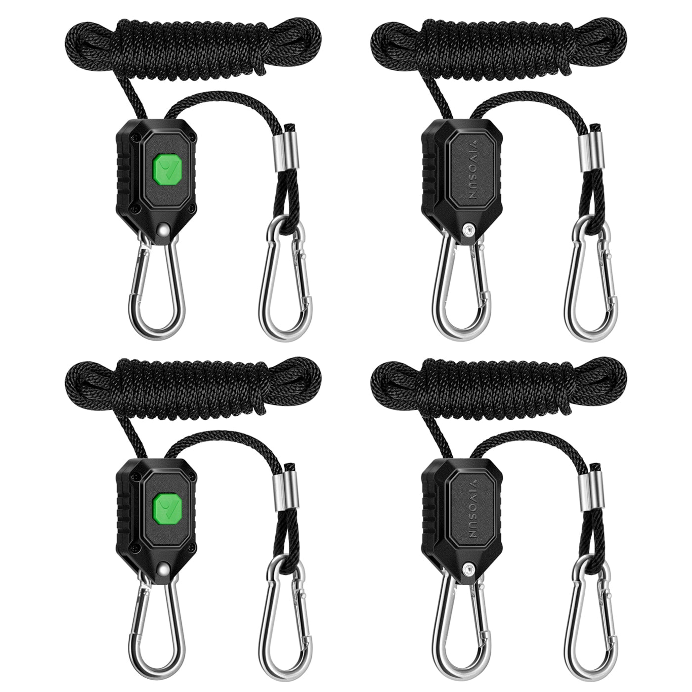 Vivosun LED Grow Light Adjustable Hanger 1/8 Inch, 150 lbs/pair Weight Capacity, 2 Pair