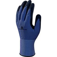 Delta Plus VE726NO11 Polyamide/Spandex 15G glove with Nitrile/PU Coated Palm, Gray/Black, Size 11