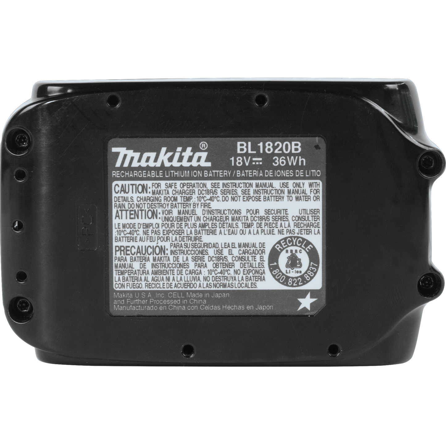 Makita BL1820B-2 18V LXT® Lithium‘Ion Compact 2.0Ah Battery, 2/pk