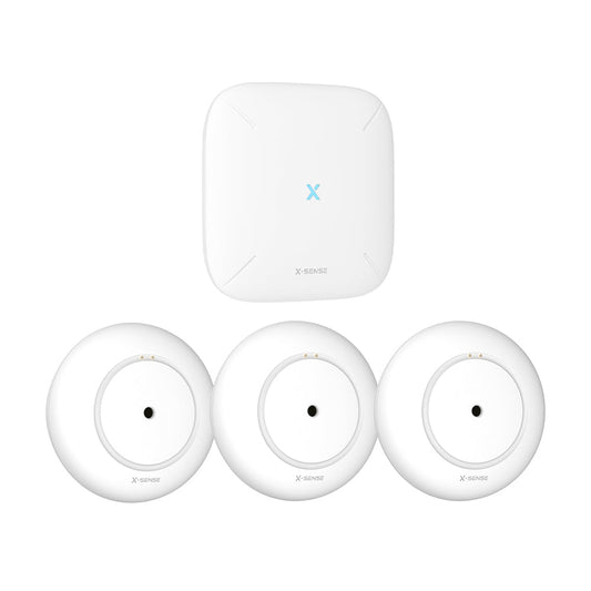 X-Sense SWS54 SWS51 Smart Water Leak Alarm - 3*Alarm+1*SBS50 Base Station