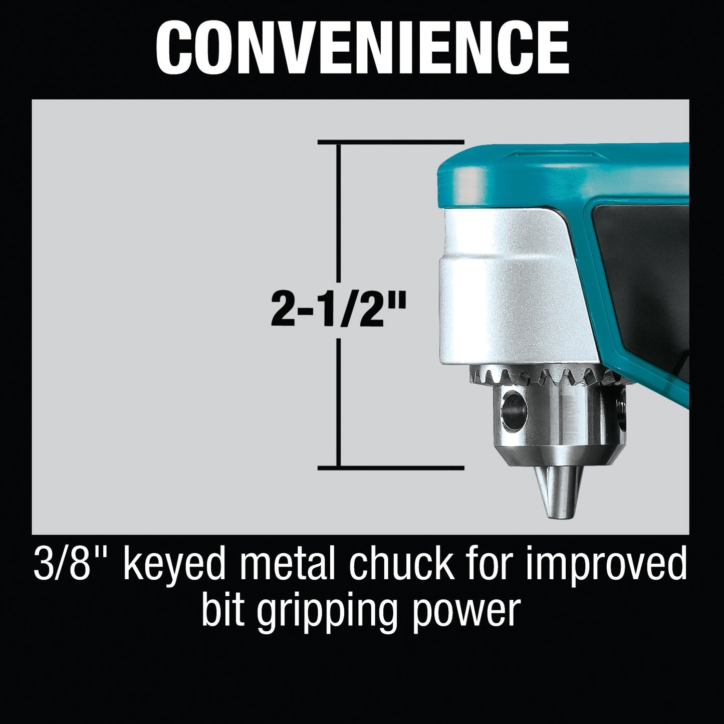 Makita AD03R1 12V max CXT® Lithium‘Ion Cordless 3/8" Right Angle Drill Kit (2.0Ah)