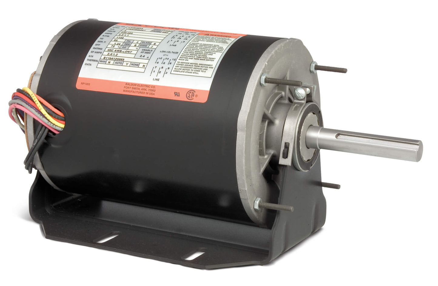 Baldor CHM565A 1HP, 1140RPM, 3PH, 60HZ, 56, 3524M, TEAO, F1, N