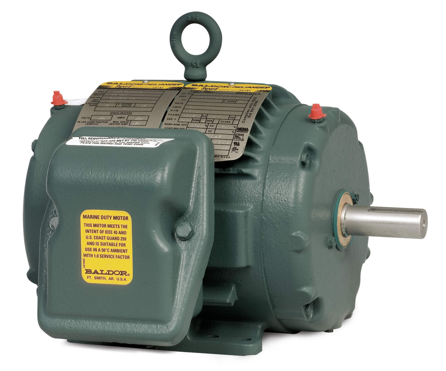 Baldor ENCP83581T-4 1Hp, 1765Rpm, 3Ph, 60Hz, 143T,