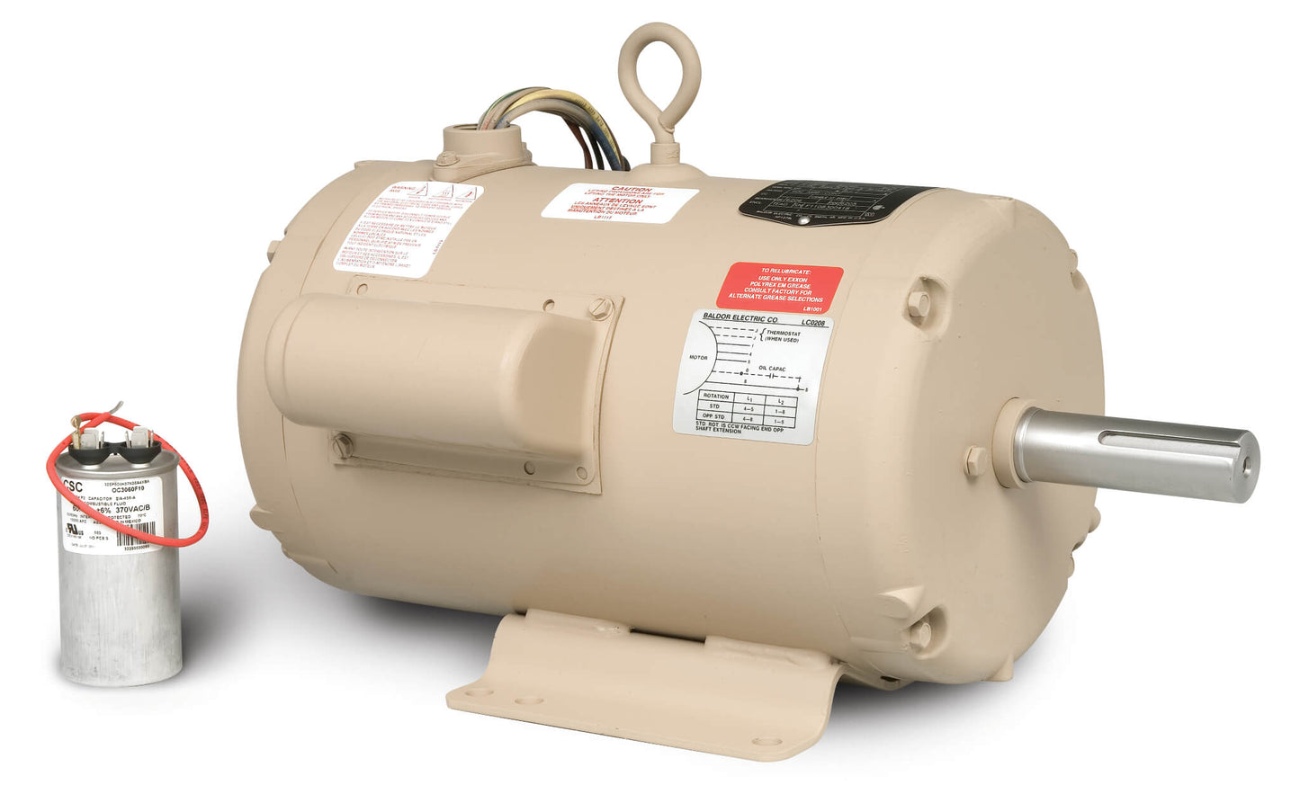 Baldor UCLE570 5-7 AIR OVERHP, 3450RPM, 1PH, 60HZ, 182TZ, 36