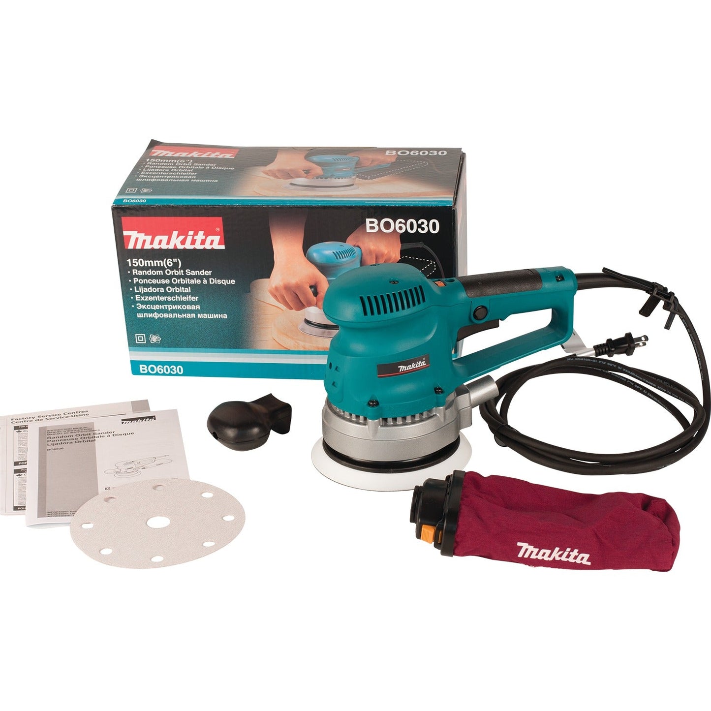 Makita BO6030 6" Random Orbit Sander