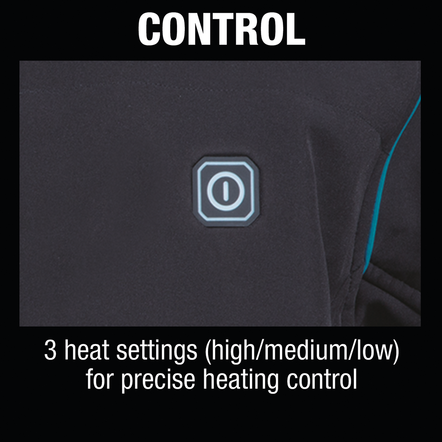 Makita DCJ205ZM 18V LXT® Lithium‘Ion Cordless Heated Jacket, Jacket Only (Black, M)