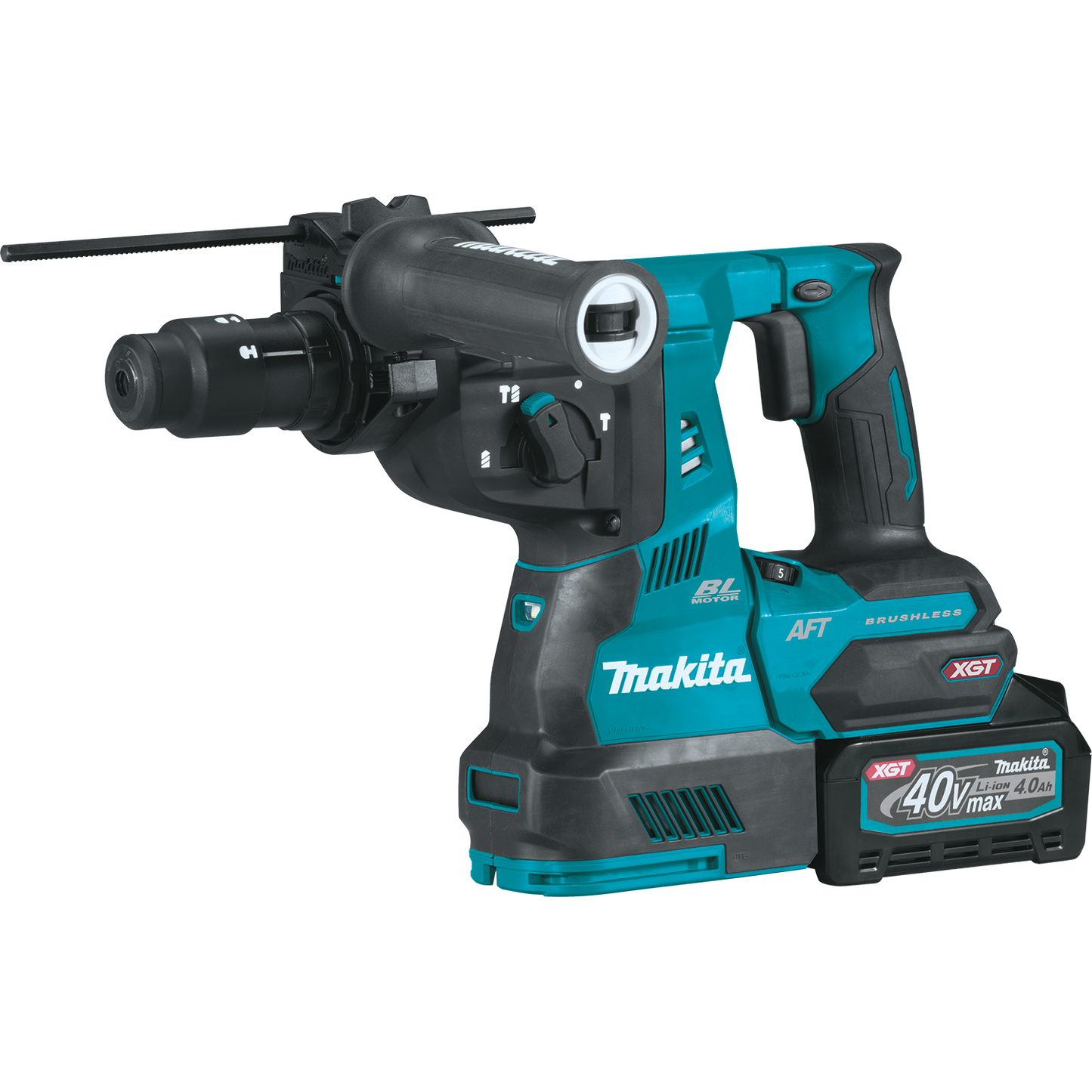 Makita GRH02M1 40V max XGT® Brushless Cordless 1‘1/8" SDS‘PLUS AVT® Rotary Hammer Kit, with Interchangeable Chuck, AWS® Capable (4.0Ah)