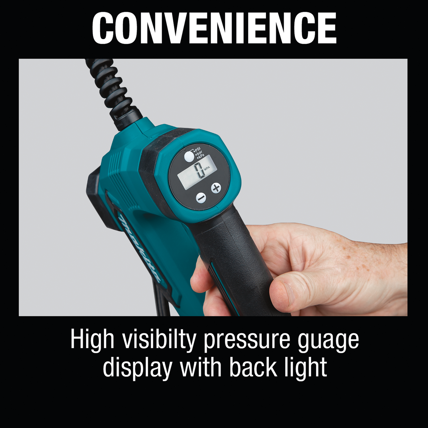 Makita MP100DZ 12V max CXT® Lithium‘Ion Cordless Inflator, Tool Only