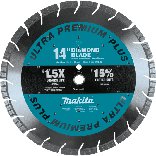 Makita E-02652 14" Ultra‘Premium Plus Diamond Blade, Segmented