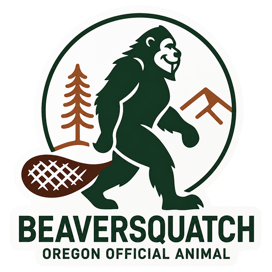 Paradise Clay IHS-10P-105 Beaversquatch Official Animal - Vinyl Sticker (10 Pack)