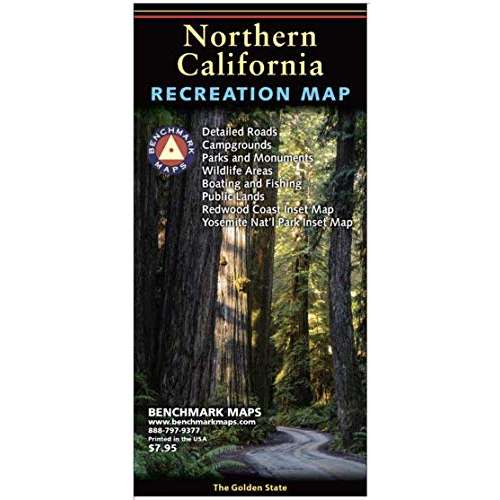Paradise Clay BEN032 Northern California Recreation Map