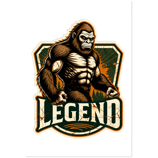 Paradise Clay IHS112 Bigfoot Legend - Vinyl Sticker (1 STICKER)