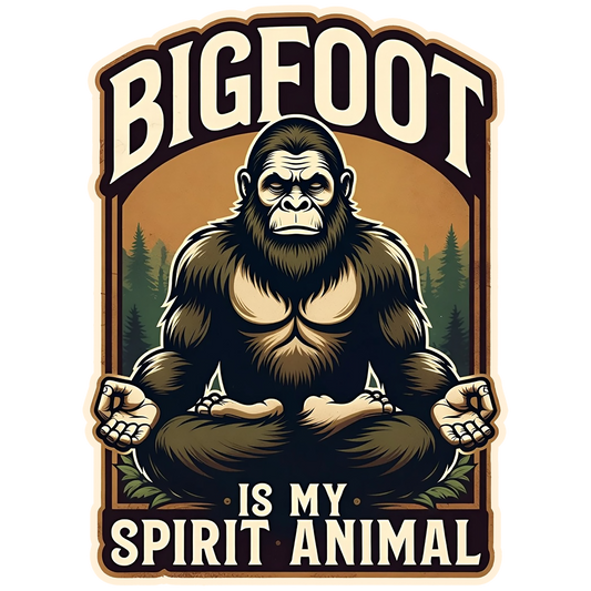 Paradise Clay IHS-10P-092 Bigfoot Spirit Animal V2 - Vinyl Sticker (10 Pack)