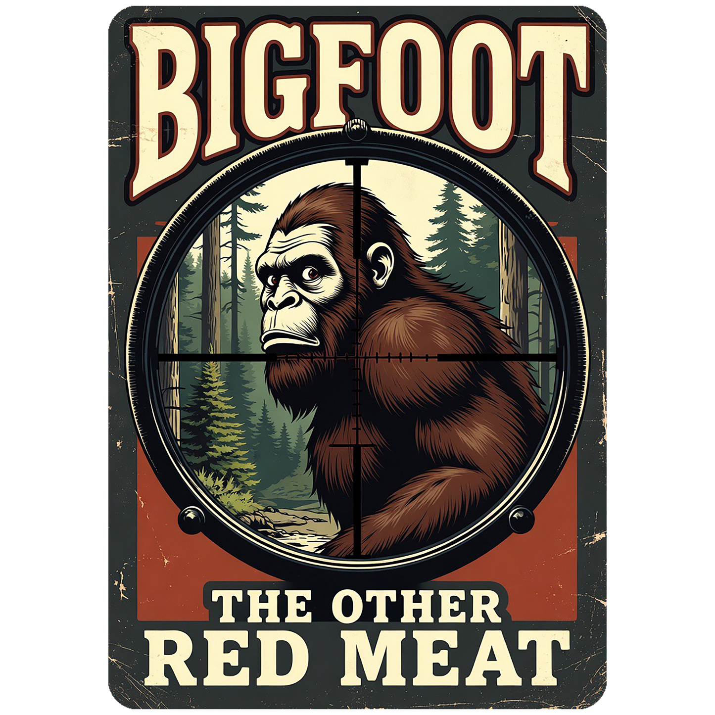 Paradise Clay IHS-10P-103 Bigfoot: The Other Red Meat - Vinyl Sticker (10 Pack)