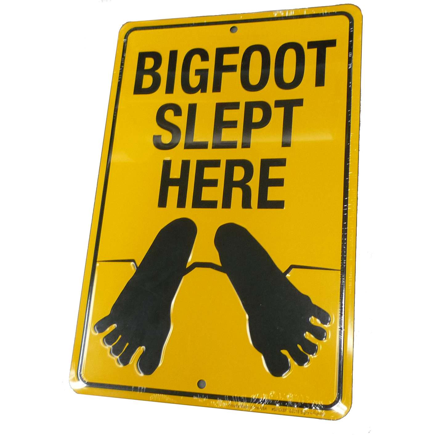Paradise Clay PAR217 Bigfoot Slept Here SIGN - Bigfoot Gift